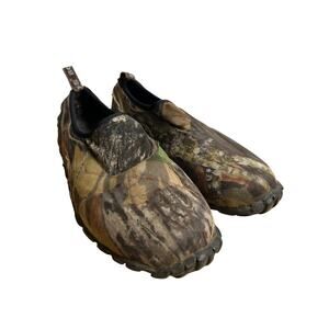 Bogs M Size 10 Valley Walker Hunting Shoes Camo Waterproof Slip On Rubber Shoe